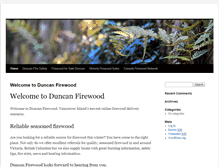 Tablet Screenshot of duncanfirewood.com